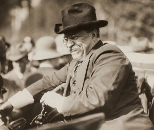 Unknown Photographer - Theodore Roosevelt smiling from an automobile, 1910