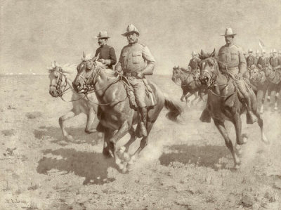 William Robinson Leigh - Theodore Roosevelt and the Rough Riders